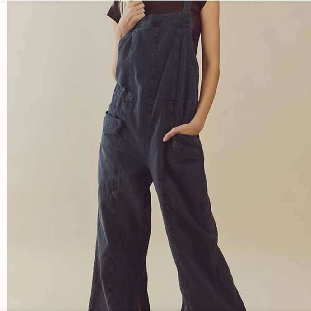 Free People brown romper/overalls